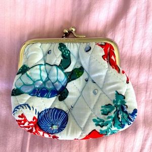 Vera Bradley Kiss Coin Purse in Anchors Aweigh NWT